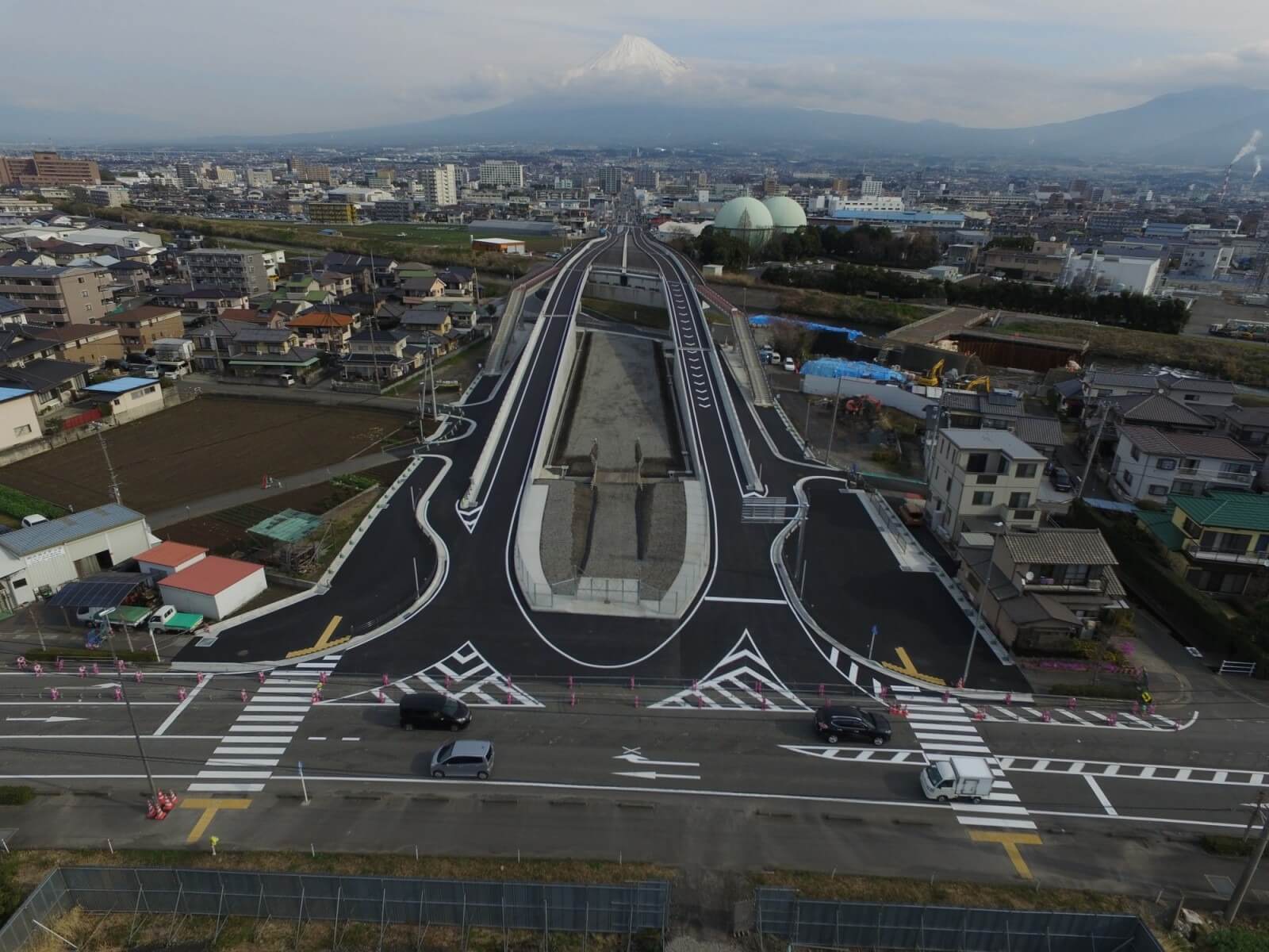 国道139号線蓼原地区道路建設工事